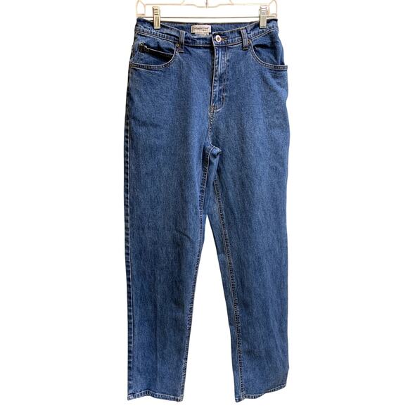 Coldwater Creek Jeans Size 8 33x31 Blue Medium Wash High Rise Straight Leg - Picture 1 of 10